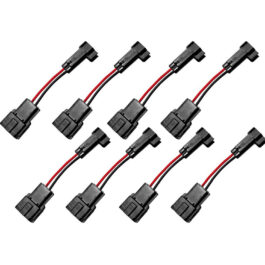 Jetronic/EV1 to USCAR/EV6 Injector Adapter / Jumper Kit (set of 8)