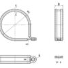 P-type hose clamp diagram
