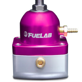 Universal TBI Throttle Body Injection Adjustable Fuel Pressure Regulator 10-25 psi 2 -10AN Inlets 1 -6AN Return Purple FUELAB