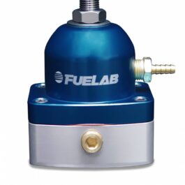 Universal EFI Electronic Fuel Injection Adjustable Mini Fuel Pressure Regulator 90-125 psi 2  -6AN Inlets 1  -6AN Return Blue FUELAB