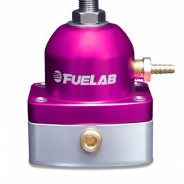 Universal TBI Throttle Body Injection Adjustable Mini Fuel Pressure Regulator In-Line 10-25 psi 1  -6AN Inlet 1  -6AN Return Purple FUELAB